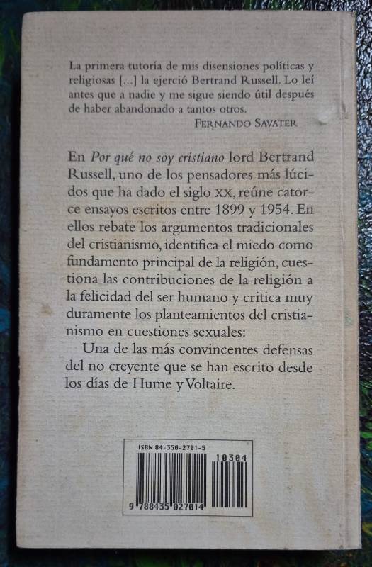 Por qué no soy cristiano
