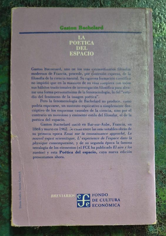 La poetica del espacio