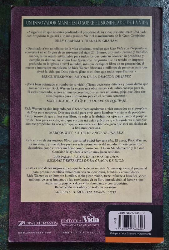 Una vida con propósito