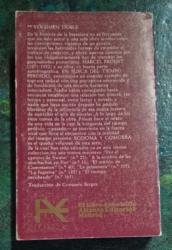 En busca del tiempo perdido 4 Sodoma y Gomorra