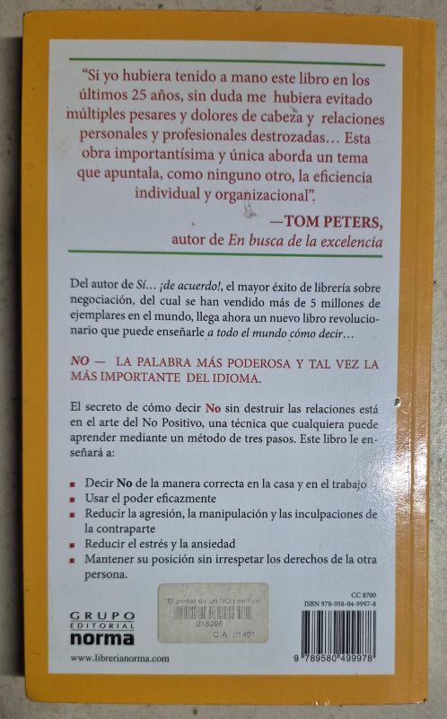 El poder de un no positivo