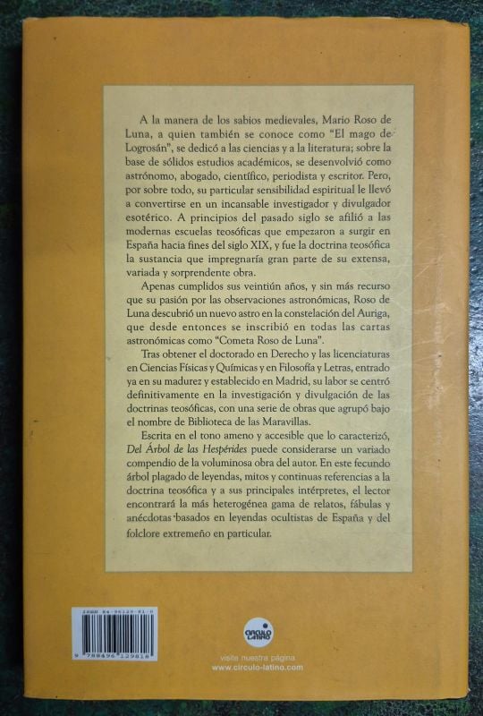 Del árbol de las hespérides Cuentos teosóficos españoles