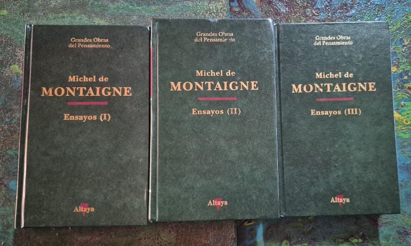 Montaigne Ensayos 3 tomos