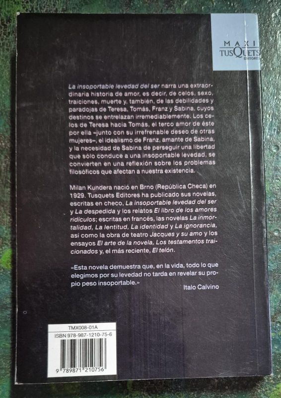 La insoportable levedad del ser