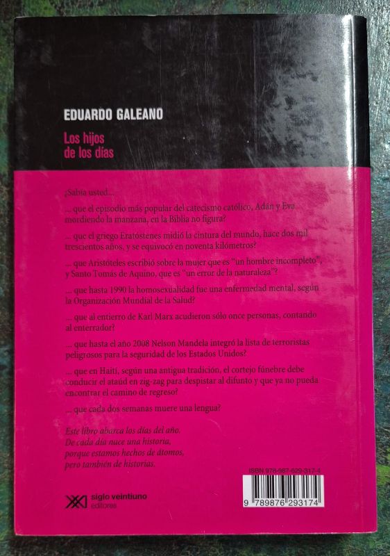 Los hijos de los días / Biblioteca Eduardo Galeano