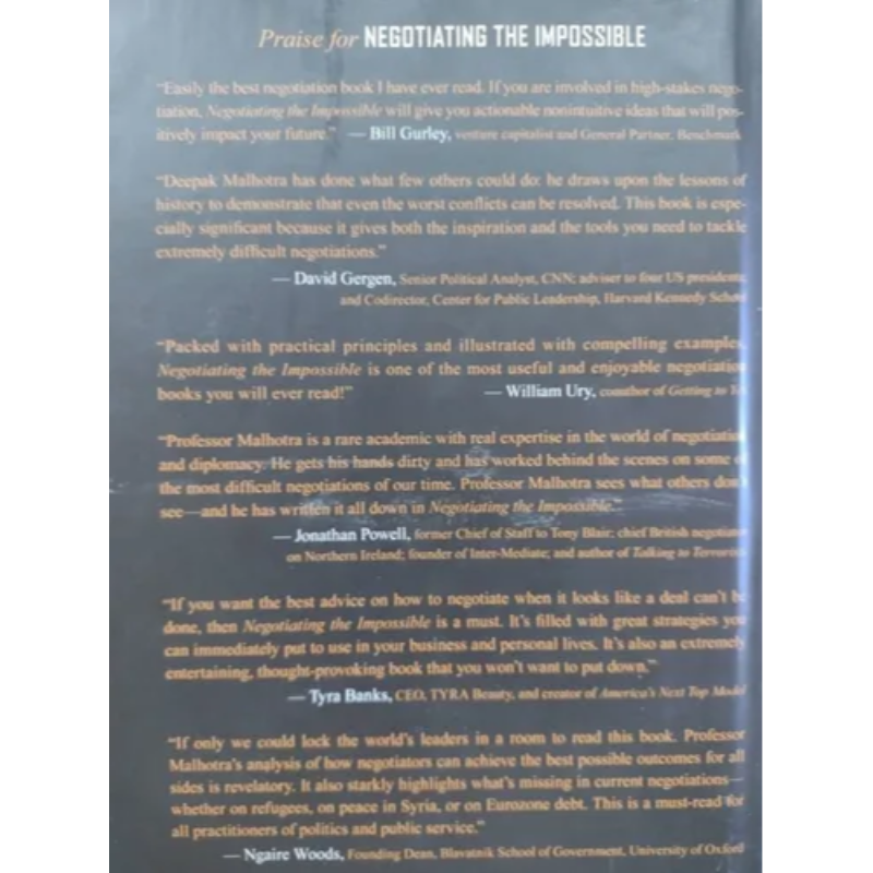 Negotiating The Impossible En Inglés