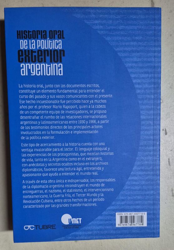 Historia oral de la política exterior argentina (1930-1966)