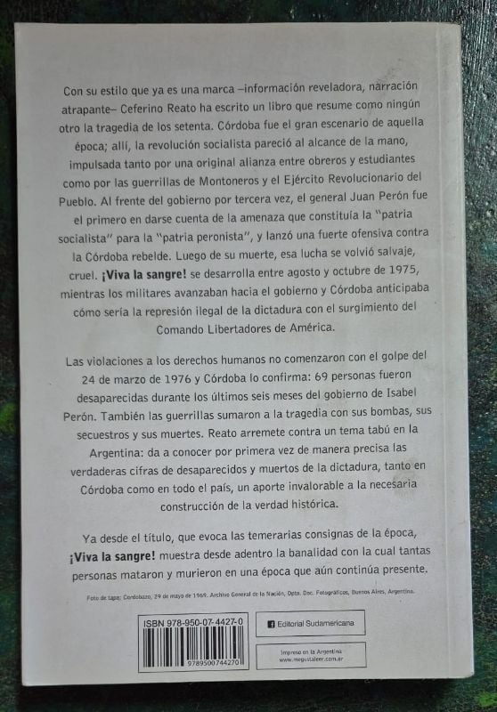 ¡Viva la Sangre! Córdoba antes del golpe