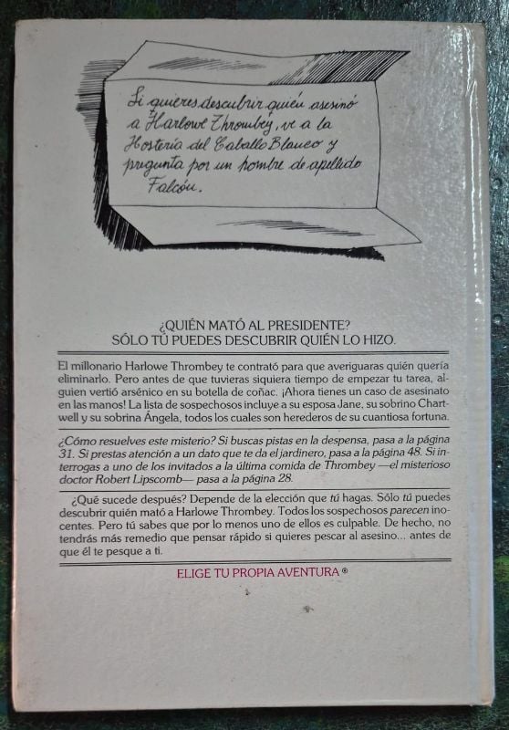 ¿Quién mató al presidente? / Elige tu propia aventura