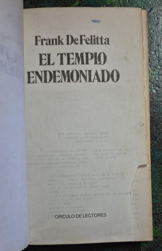 El templo endemoniado