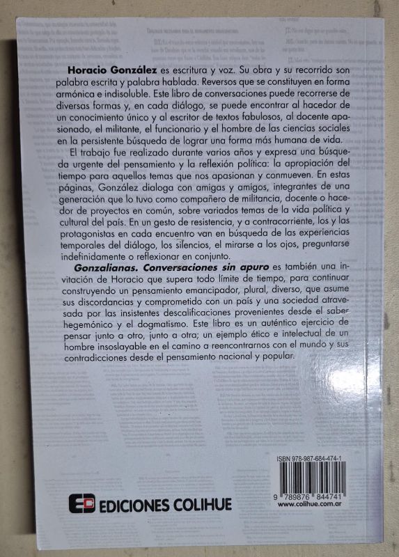 Gonzalianas conversaciones sin apuro