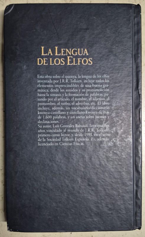 Biblioteca Tolkien / La lengua de los elfos