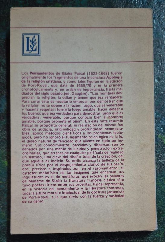 Pascal / Pensamientos
