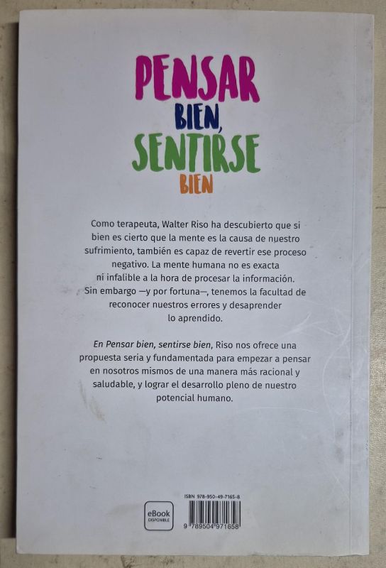 Pensar bien, sentirse bien