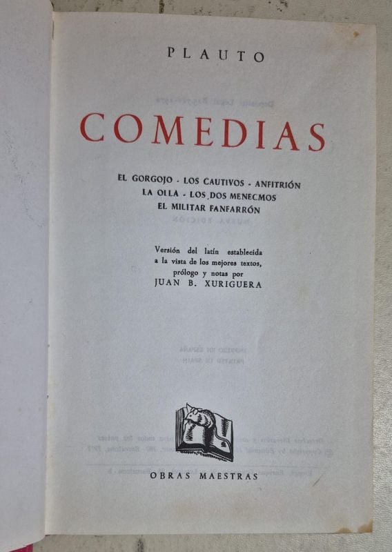 Plauto Comedias