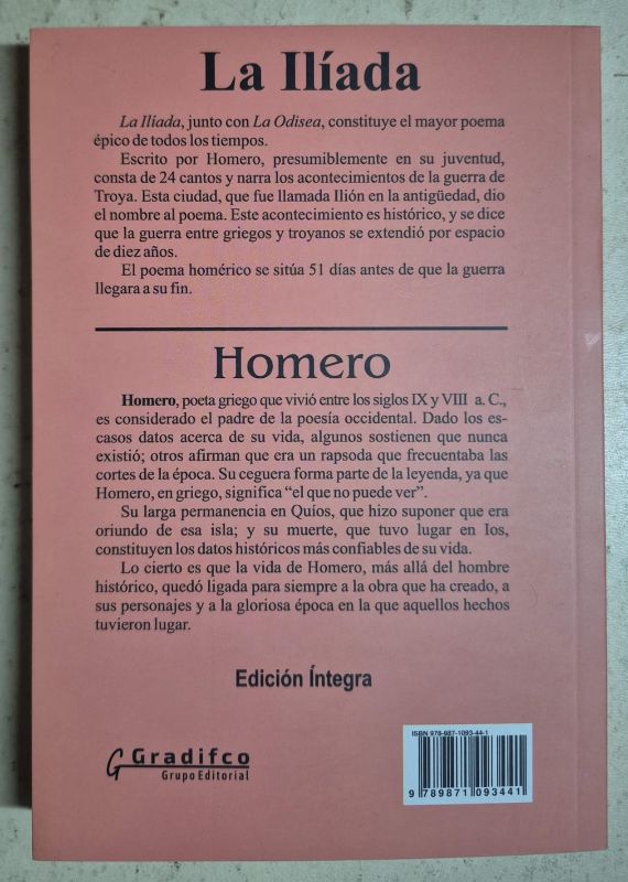 La ilíada / Roble/Plus