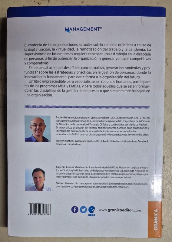 Gestión de personas en organizaciones innovadoras