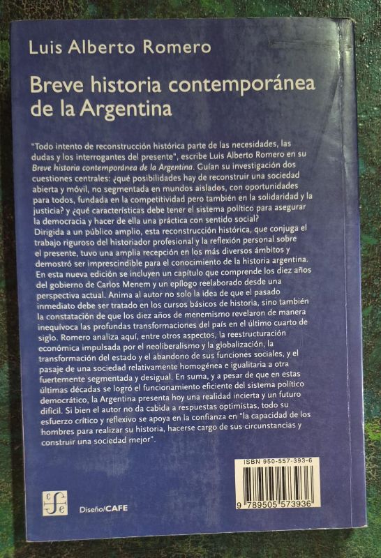 Breve historia contemporánea de la Argentina