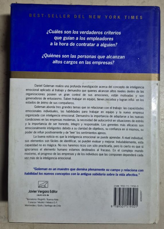 La inteligencia emocional en la empresa / Tapa dura