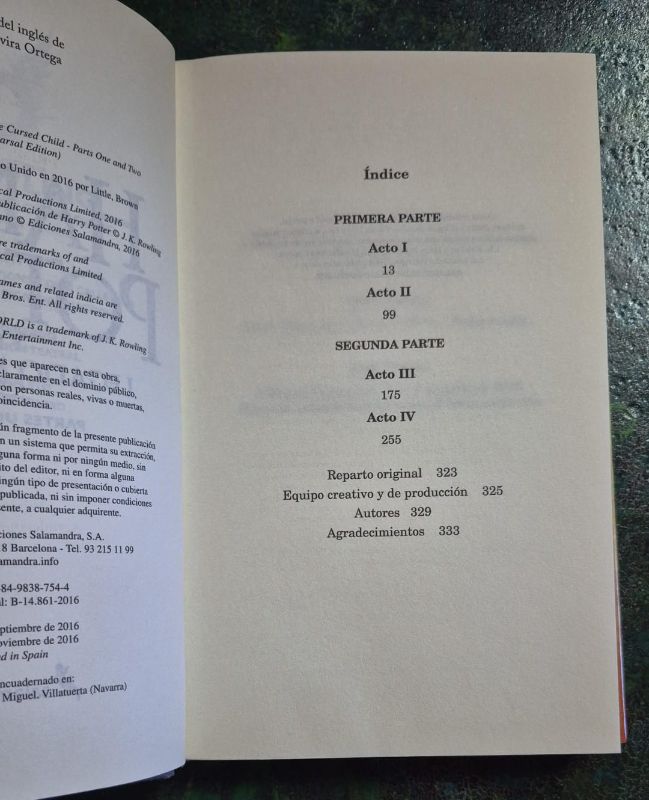 Harry Potter y el legado maldito