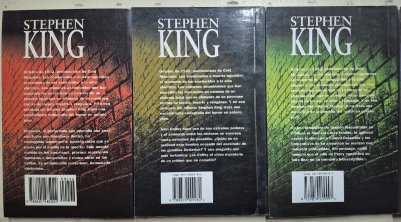 Stephen King / El pasillo de la muerte 5 tomos