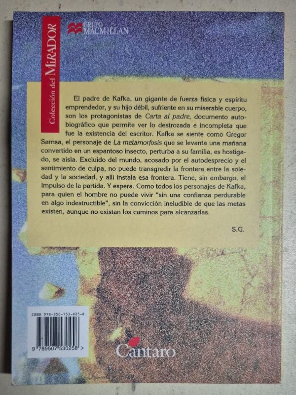 La metamorfosis carta al padre / Mirador