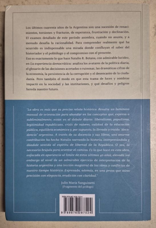La experiencia democrática
