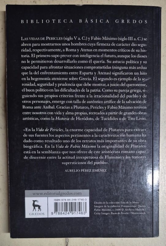Pericles - Fabio Máximo vidas paralelas
