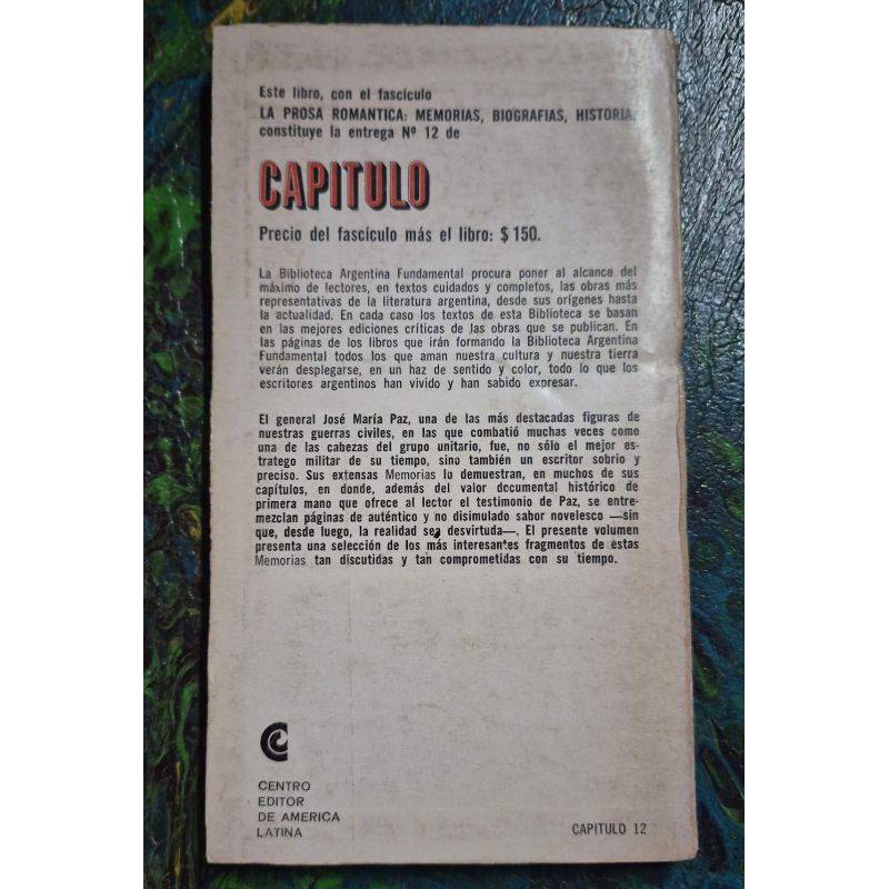 Memorias de José María Paz Selección