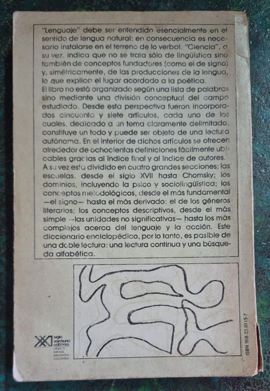 Diccionario enciclopedico de las ciencias del lenguaje