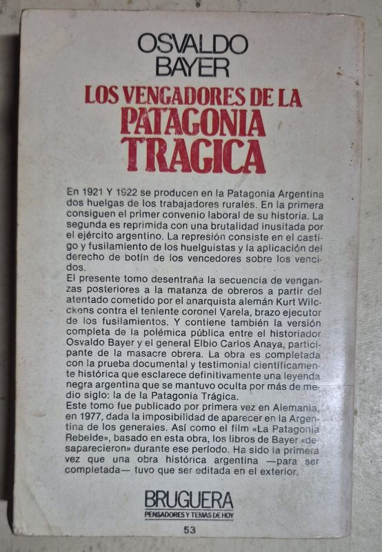 Los vengadores de la patagonia trágica Tomo 4