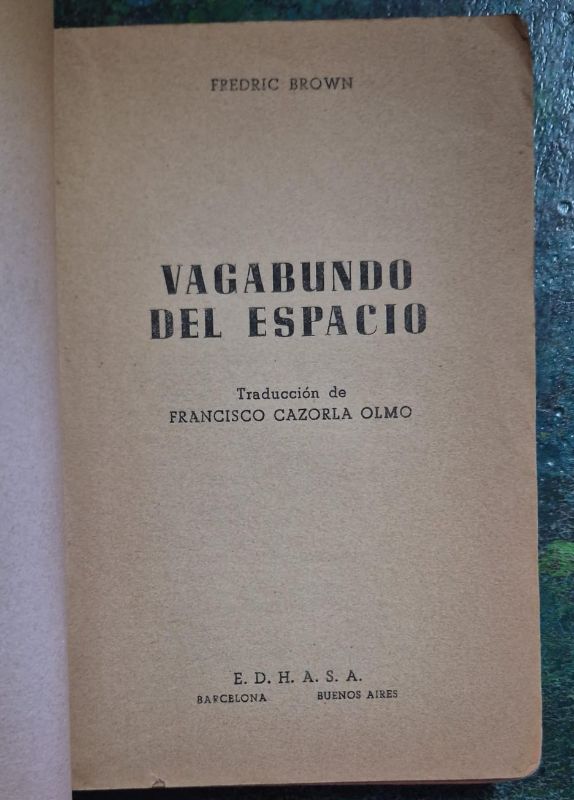 Vagabundo del espacio / Ciencia Ficción