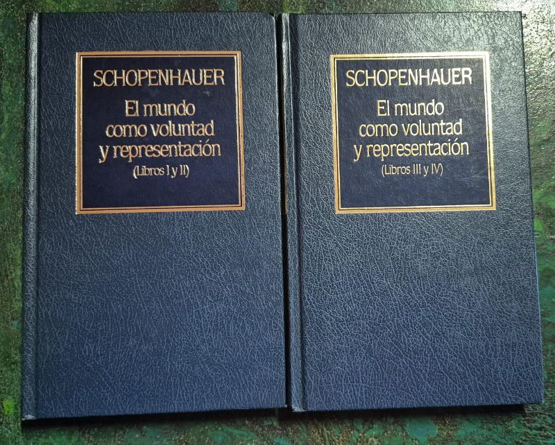El mundo como voluntad y representación 2 tomos