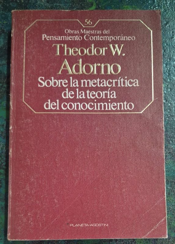Sobre la metacrítica de la teoría del conocimiento