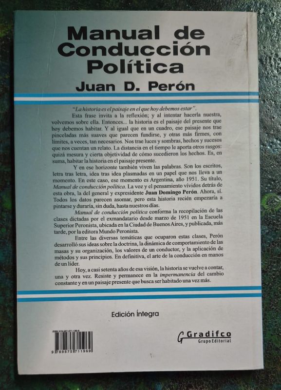 Juan Domingo Perón Manual de Conducción Política
