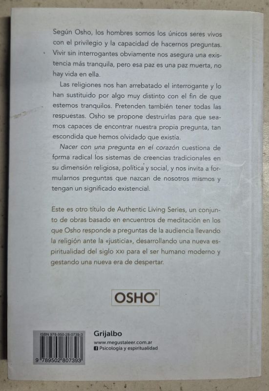 Nacer con una pregunta en el corazón
