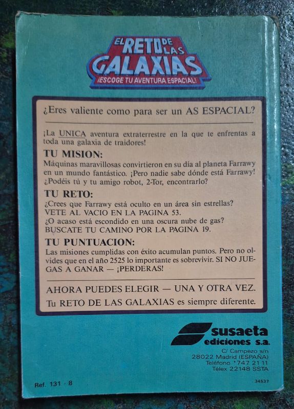 El reto de las galaxias 8 Planeta perdido / Elige tu propia aventura