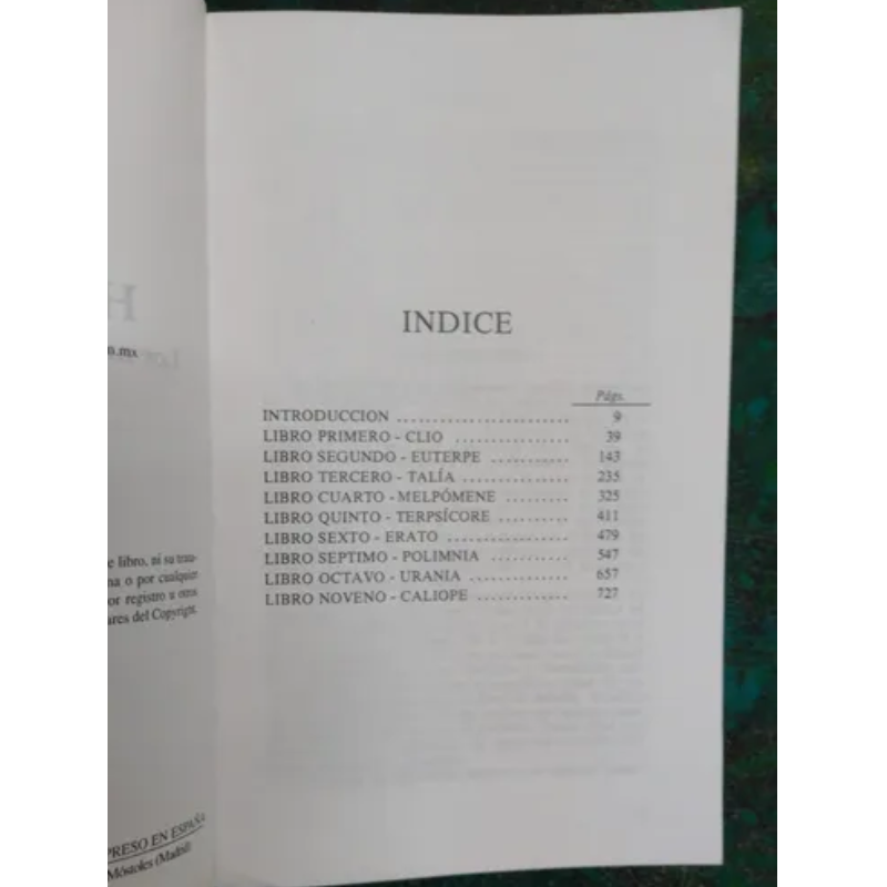 Los Nueve Libros De La Historia