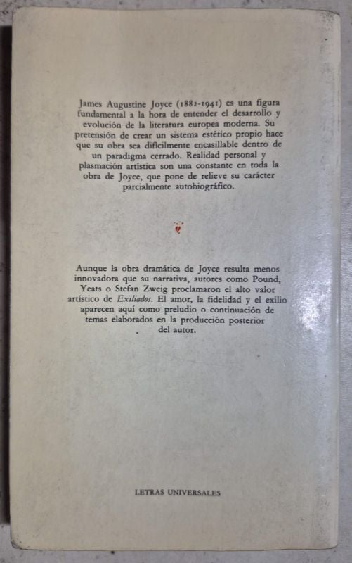 James Joyce / Exiliados