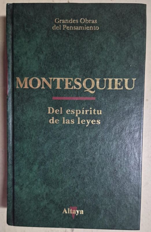Del espíritu de las leyes