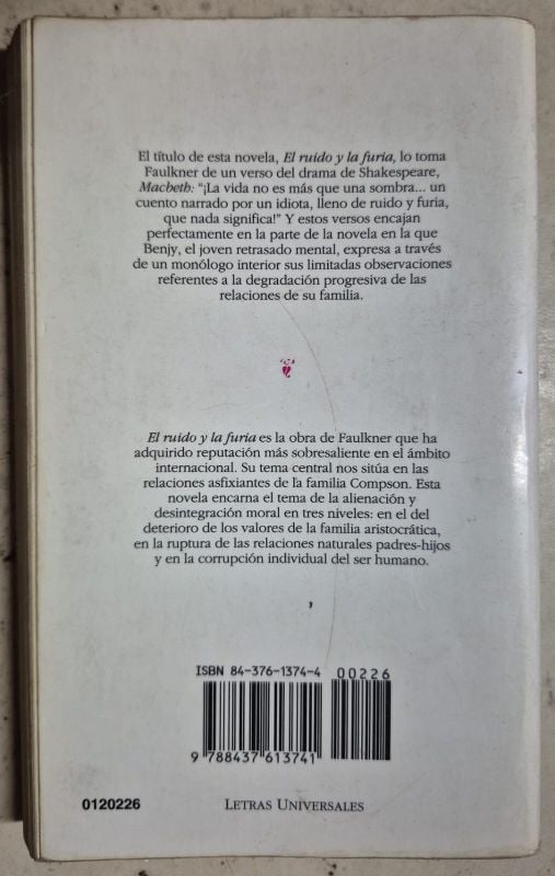 El ruido y la furia