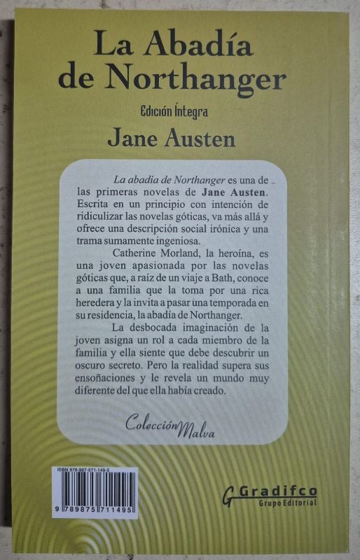 La aabadía de Northanger / Malva