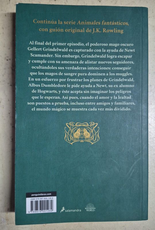 Animales fantásticos Los crímenes de Grindelwald Guión original