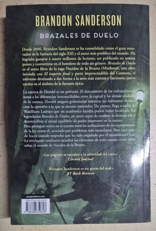 Brazales de duelo Mistborn 6