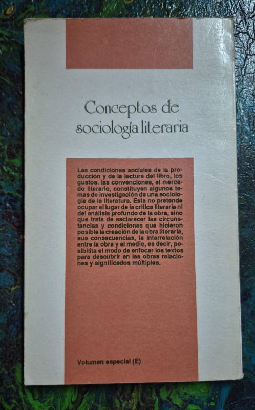 Conceptos de sociología literaria