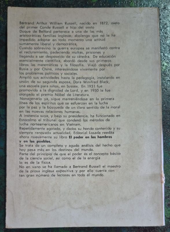 El poder en los hombres y en los pueblos