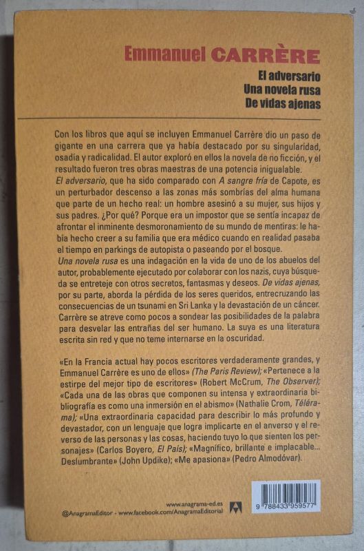 El adversario - Una novela rusa - De vidas ajenas