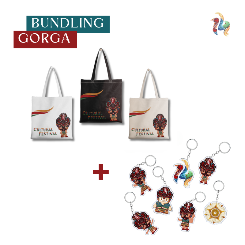 Bundling Gorga (Totebag + Gantungan Kunci)
