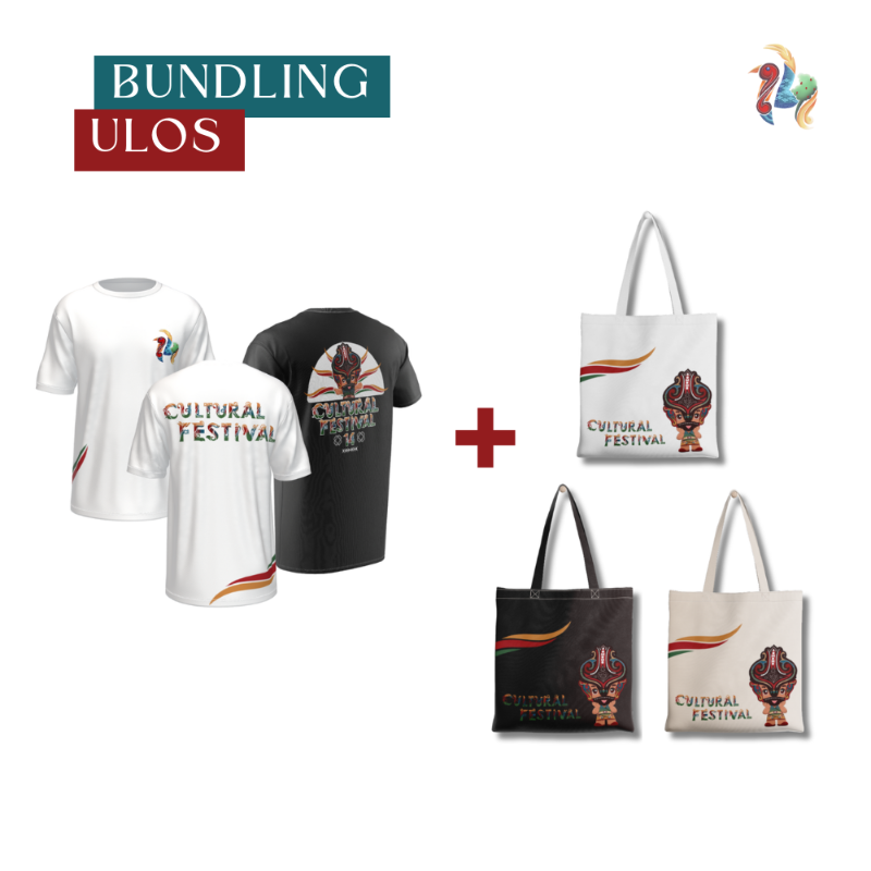 Bundling Ulos (Kaos + Totebag)
