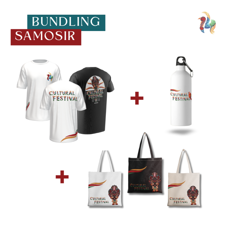 Bundling Samosir (Kaos + Totebag + Tumbler)
